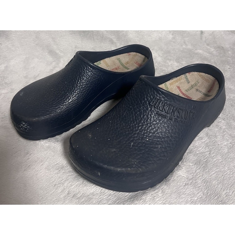 Birkenstock Super Birki Molded Clog Women Navy Blue Size 37 US 6 Speckled